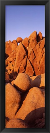 Framed Rock formations on a landscape, Twenty Nine Palms, San Bernardino County, California, USA Print