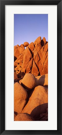 Framed Rock formations on a landscape, Twenty Nine Palms, San Bernardino County, California, USA Print