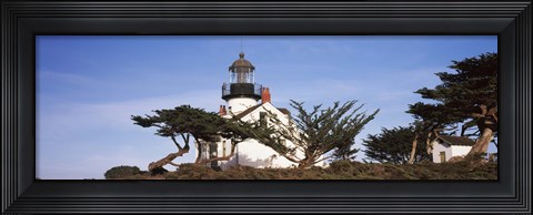 Framed Low angle view of a lighthouse, Point Pinos Lighthouse, Pacific Grove, California Print