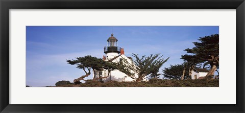 Framed Low angle view of a lighthouse, Point Pinos Lighthouse, Pacific Grove, California Print