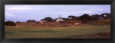 Framed Lighthouse in a field, Point Pinos Lighthouse, Pacific Grove, Monterey County, California, USA Print