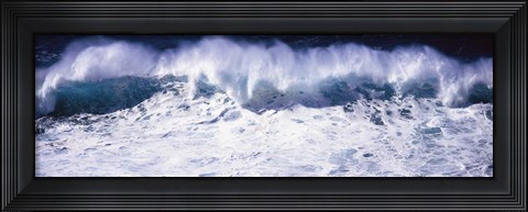 Framed Waves breaking in the sea, California, USA Print