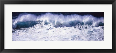 Framed Waves breaking in the sea, California, USA Print
