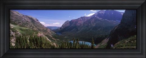 Framed Alpine Lake, US Glacier National Park, Montana Print