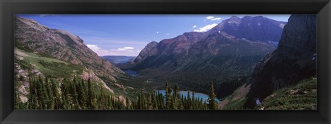 Framed Alpine Lake, US Glacier National Park, Montana Print