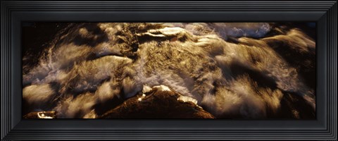 Framed High angle view of a river, US Glacier National Park, Montana, USA Print