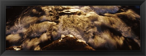 Framed High angle view of a river, US Glacier National Park, Montana, USA Print