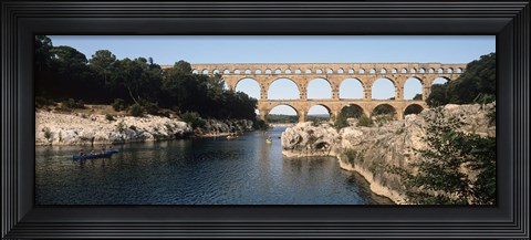 Framed Pont Du Gard, Nimes, Gard, France Print