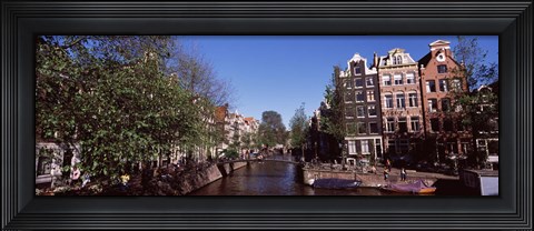 Framed Buildings in a city, Amsterdam, North Holland, Netherlands Print