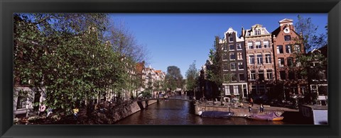 Framed Buildings in a city, Amsterdam, North Holland, Netherlands Print