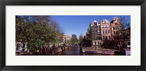 Framed Buildings in a city, Amsterdam, North Holland, Netherlands Print