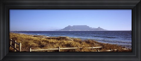 Framed Sea with Table Mountain in the background, Bloubergstrand, Cape Town, Western Cape Province, South Africa Print