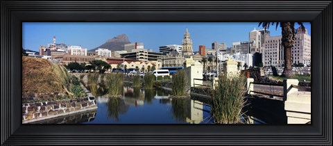 Framed Castle of Good Hope with a view of a government building, Cape Town City Hall, Cape Town, Western Cape Province, South Africa Print