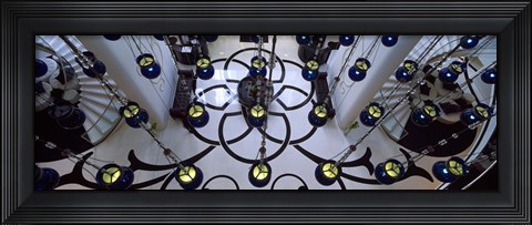 Framed High angle view of a hotel lobby, W Doha Hotel And Residences, Doha, Ad Dawhah, Qatar Print
