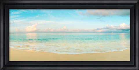 Framed Waves on the beach, Seven Mile Beach, Grand Cayman, Cayman Islands Print