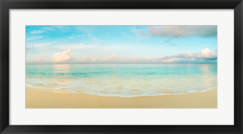 Framed Waves on the beach, Seven Mile Beach, Grand Cayman, Cayman Islands Print