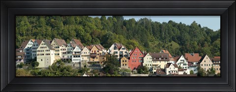 Framed Buildings in a city, Horb am Neckar, Northern Black Forest Region, Baden-Wurttemberg, Germany Print