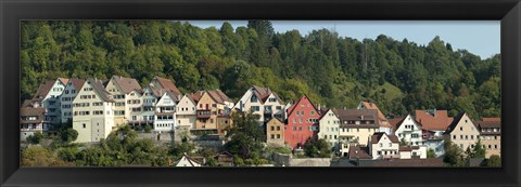 Framed Buildings in a city, Horb am Neckar, Northern Black Forest Region, Baden-Wurttemberg, Germany Print