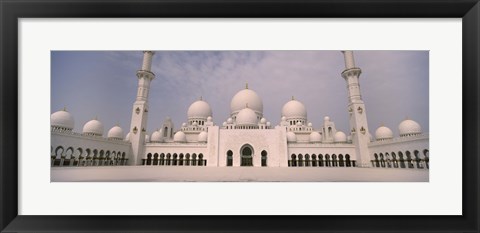 Framed Low angle view of a mosque, Sheikh Zayed Mosque, Abu Dhabi, United Arab Emirates Print