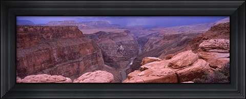 Framed Toroweap Overlook with River, North Rim, Grand Canyon National Park, Arizona, USA Print