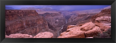 Framed Toroweap Overlook with River, North Rim, Grand Canyon National Park, Arizona, USA Print