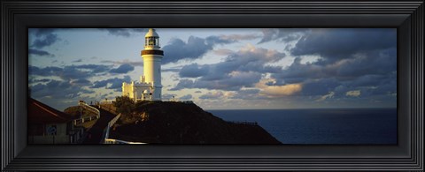 Framed Lighthouse at the coast, Broyn Bay Light House, New South Wales, Australia Print