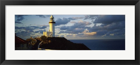 Framed Lighthouse at the coast, Broyn Bay Light House, New South Wales, Australia Print