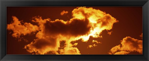 Framed Clouds at sunset Print