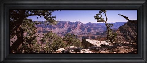 Framed Mountain range, South Rim, Grand Canyon National Park, Arizona Print