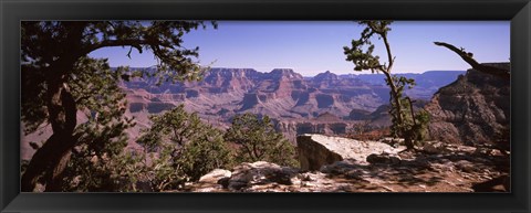 Framed Mountain range, South Rim, Grand Canyon National Park, Arizona Print