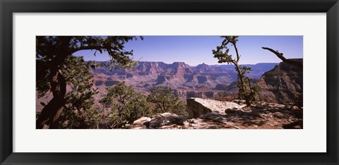 Framed Mountain range, South Rim, Grand Canyon National Park, Arizona Print