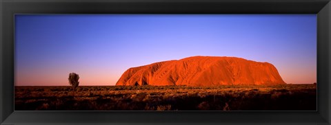 Framed Rock formation, Uluru, Uluru-Kata Tjuta National Park, Northern Territory, Australia Print