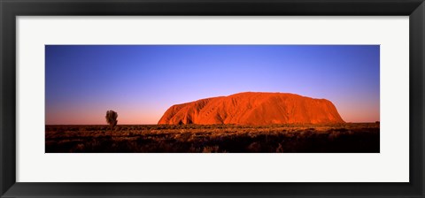 Framed Rock formation, Uluru, Uluru-Kata Tjuta National Park, Northern Territory, Australia Print