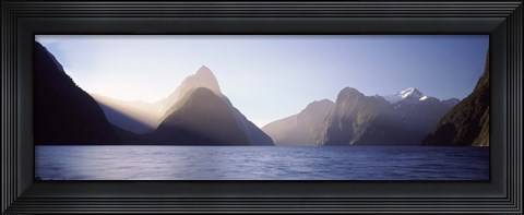 Framed Milford Sound, Fiordland National Park, South Island, New Zealand Print