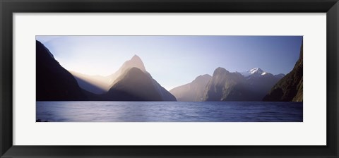 Framed Milford Sound, Fiordland National Park, South Island, New Zealand Print