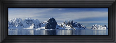 Framed Glacier along straits, Lamaire Channel, Antarctic Peninsula, Antarctica Print