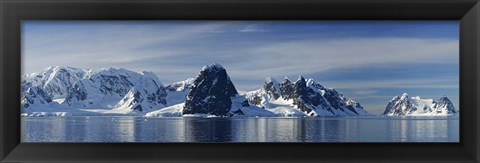 Framed Glacier along straits, Lamaire Channel, Antarctic Peninsula, Antarctica Print