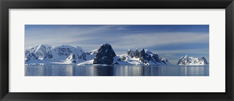 Framed Glacier along straits, Lamaire Channel, Antarctic Peninsula, Antarctica Print