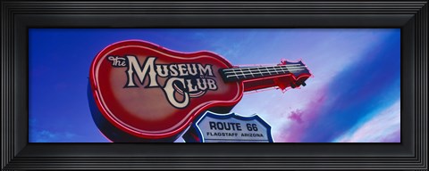 Framed Low angle view of Museum Club sign, Route 66, Flagstaff, Arizona, USA Print