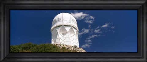 Framed Observatory on a hill, Kitt Peak National Observatory, Arizona Print