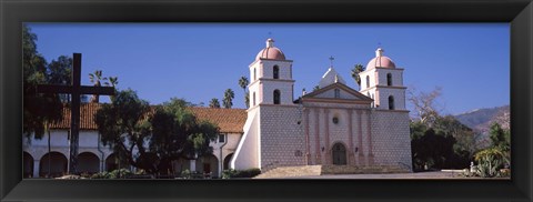 Framed Facade of a mission, Mission Santa Barbara, Santa Barbara, California, USA Print