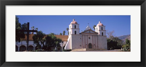 Framed Facade of a mission, Mission Santa Barbara, Santa Barbara, California, USA Print