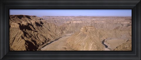 Framed Oxbow bend in a canyon, Fish River Canyon, Namibia Print