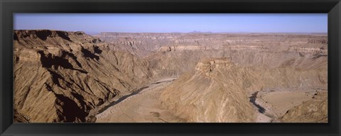 Framed Oxbow bend in a canyon, Fish River Canyon, Namibia Print