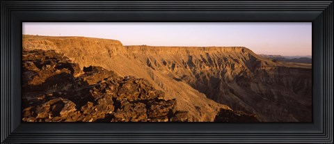 Framed Cliffs at sunset, Fish River Canyon, Namibia Print