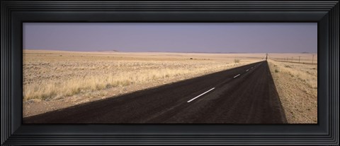 Framed Road passing through a landscape, Sperrgebiet, Namib Desert, Namibia Print