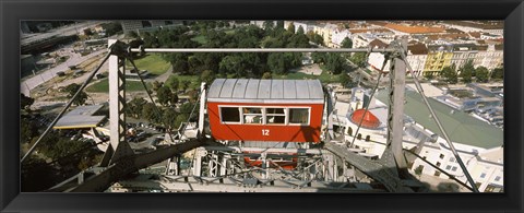 Framed Ferris wheel car, Prater Park, Vienna, Austria Print