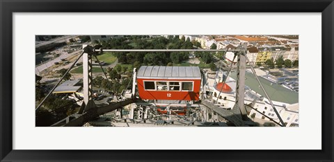 Framed Ferris wheel car, Prater Park, Vienna, Austria Print