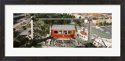 Framed Ferris wheel car, Prater Park, Vienna, Austria Print