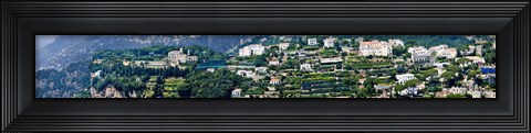 Framed Town on a hill, Ravello, Amalfi Coast, Campania, Italy Print